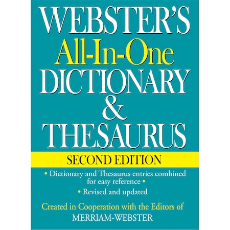 Webster Webster's All-in-One Dictionary & Thesaurus, Second Edition 9781596951471